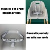 PandaEar High Chair Straps, Adjustable Baby Highchair 5 Point Harness