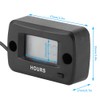 Engine Hour Meter Digital LCD Display Gauge Vibration Activated Waterproof
