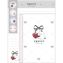 Cracks 132605 Letter Set, Kawaii Seal, Fruity Shimaenaga