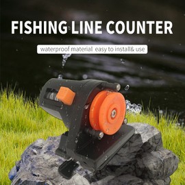 2PCS Fishing Line Counter for Spooling and Trolling, BETTER LEADER Fishing Line Depth Finder Counter 0-999M Depth Guage Fishings Lines, Portable Fishings Tool Tackle