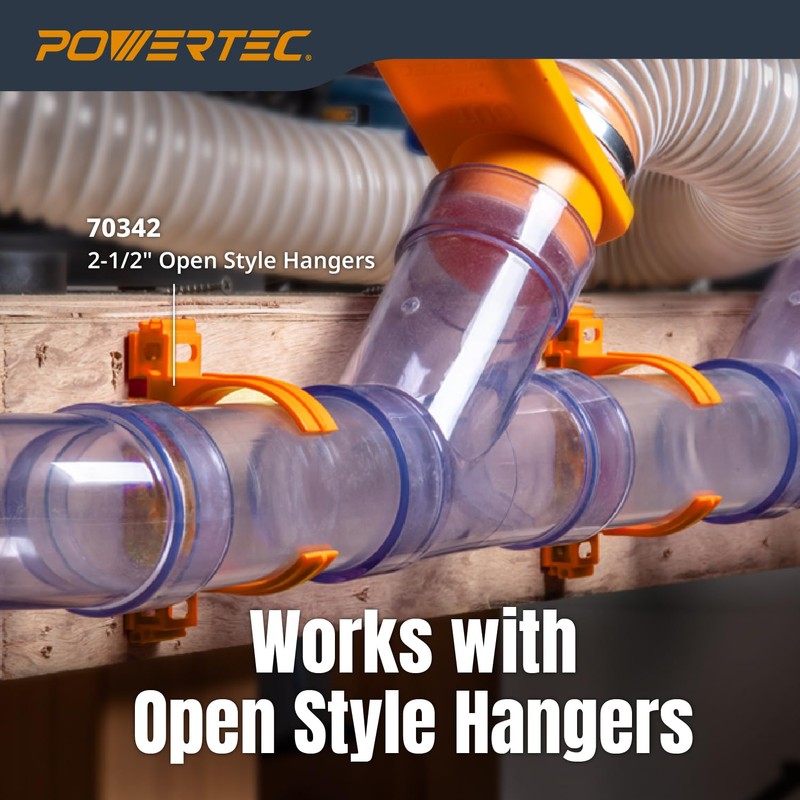 POWERTEC Clear PVC Pipe 2-1/2" x 36" Long, 1PK Rigid