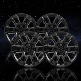 Elite Auto Chrome Black 6 Spk 20" Wheel Skins for GMC Sierra 1500 SLE/SLT 2014-18