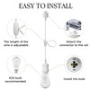 Fiabtool Universal H-Type Modern Pendant Track Lights Kit with 3