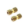 Ice Maker Water Line Brass Compression Tube Fitting, 1/4” OD
