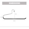 BuyDBest -Stainless Steel Hanger Set of 9, Heavy Duty Hanger