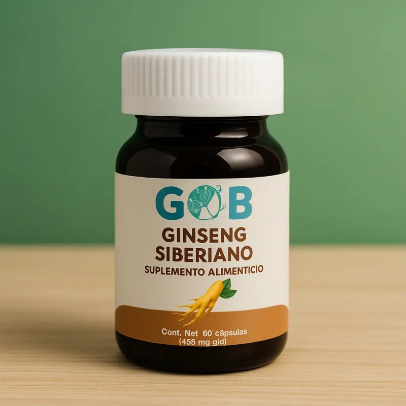 Ginseng Siberiano Cápsulas Suplemento Alimenticio