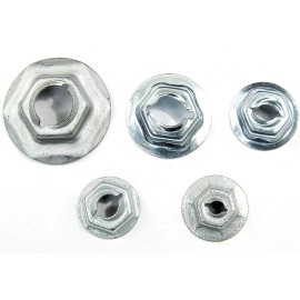 Online Auto Supply Mopar PAL Nuts- Emblem Trim etc- Fits 1/8" to 5/16" Studs- 125pcs (25ea)- #046