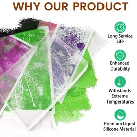 Creative Reusable Gel Printing Plate – 8" X 10" Durable and Easy-to-Clean Gel Plate for Vibrant Monoprinting Art Projects – Ideal for Kids, Crafters, and Professional Artists