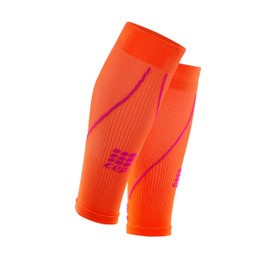 CEP - CALF SLEEVE 2.0 for women | Run compression calf sleeves in orange/pink, size IV