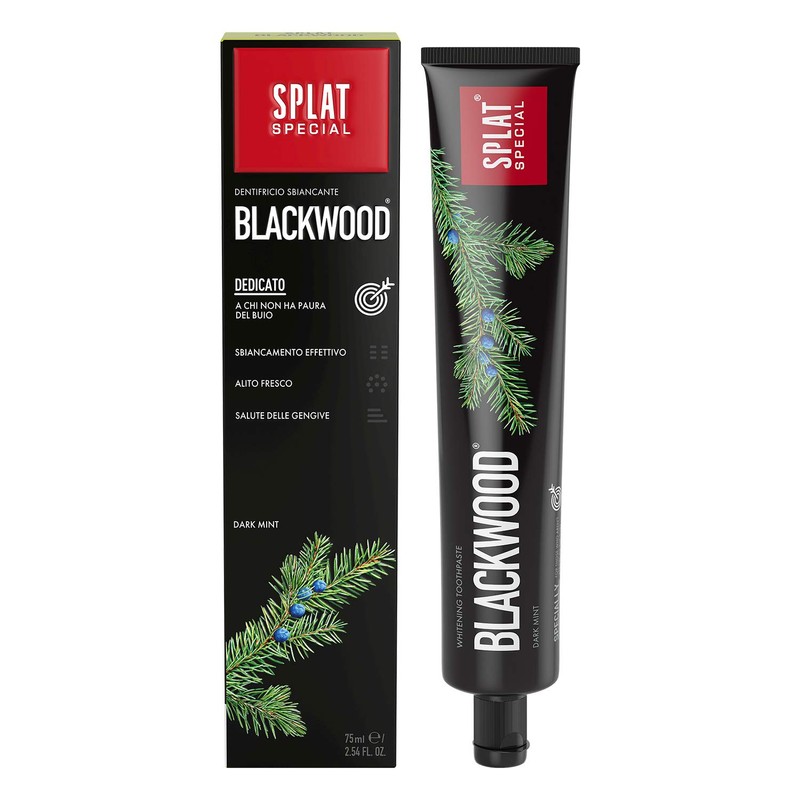 SPLAT Blackwood Natural Whitening Toothpaste – 75 ml Charcoal-Enriched for