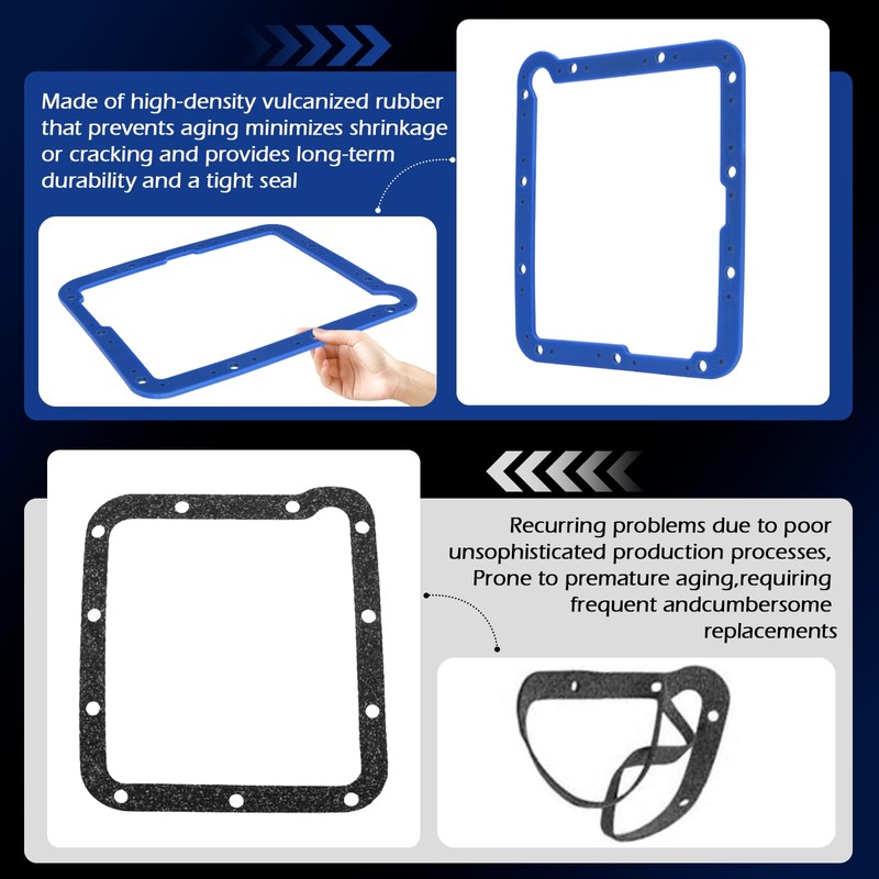 C4 Transmission Oil Pan Gasket Compatible with Ford & Moroso