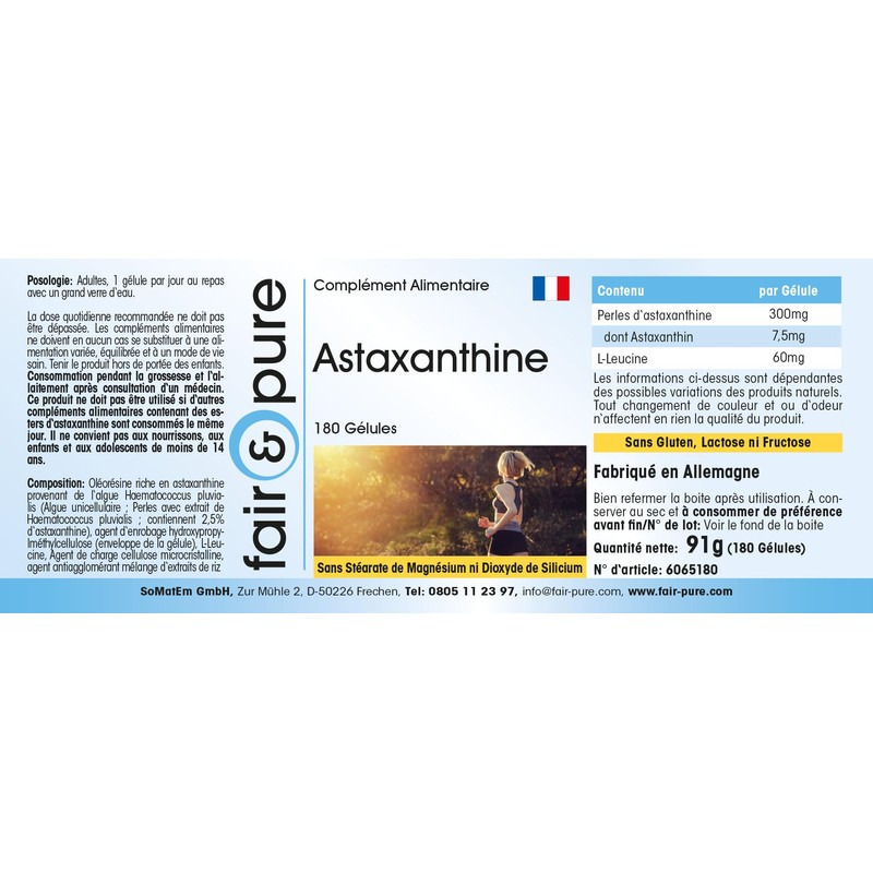 Fair & Pure® - Astaxanthin Capsules 7 mg - 180