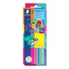 STAEDTLER Stationery Set in Colourful Happy Colours, 3 Noris Pencils,