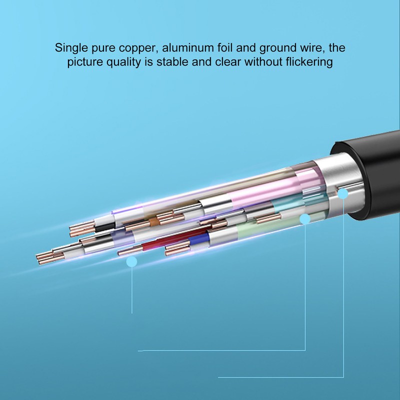 HD Multimedia Interface Coiled Cable High Speed 4K 60Hz Male