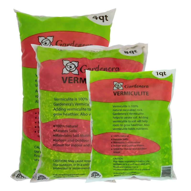 Horticultural Organic Vermiculite by GARDENERA - Medium Grade - Natural