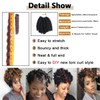 Haolocs 3 Packs Saniay Curl Crochet Braids Short Crochet Braiding