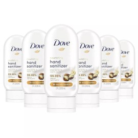Dove 6 PACK 2oz Dove Nourishing Hand Sanitizer Shea Butter & Warm Vanilla EXPIRED