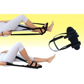 Skwoosh LegEx for knee replacement surgery rehabilitation recovery and mobility, exercise aid for strength and flexibility (Small)