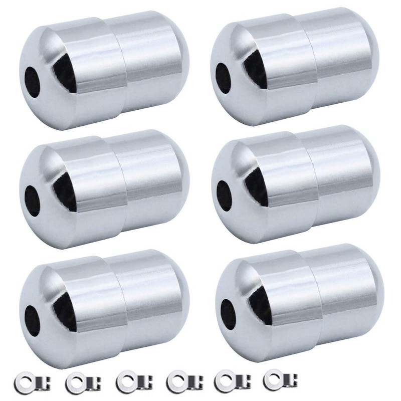 NA 6 Pack Cord Connector Metal Chrome Bathroom Light Pull