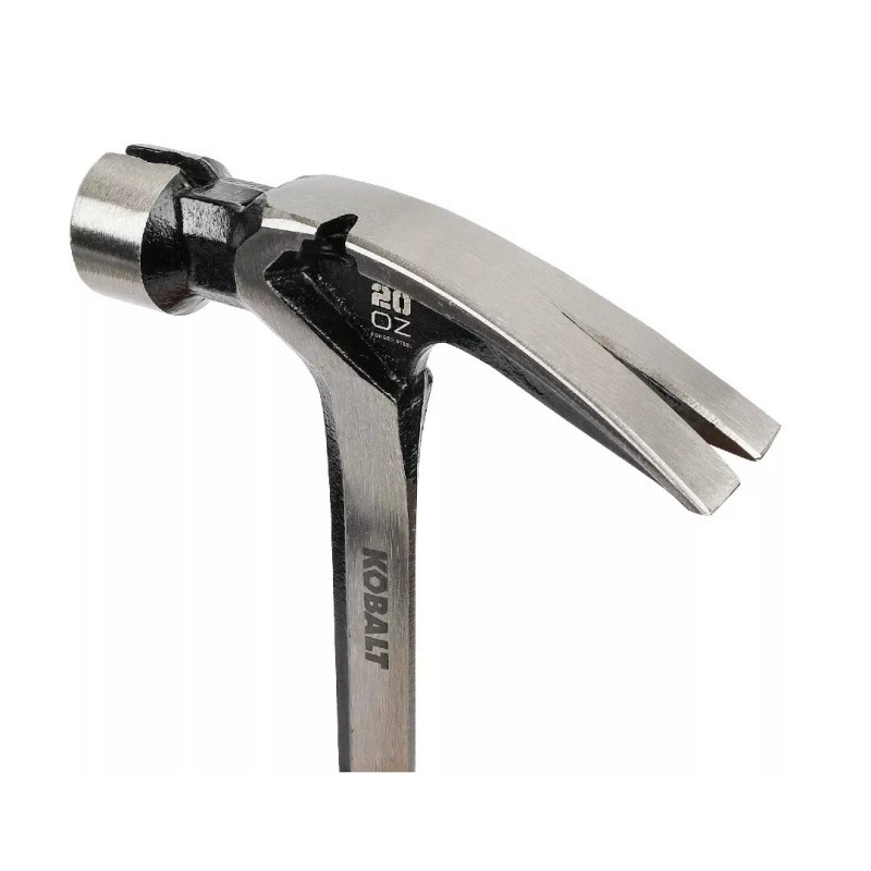 Kobalt 20-oz Smooth Face Steel Head Steel Claw Hammer Blue
