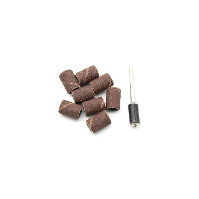 TEMO 100 pc 1/4 Inch Sand Drum Grit 180 Medium