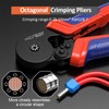 Crimping Pliers Set, Preciva Eight Sided Crimping Pliers 0.25-10mm², 1250