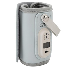 Portable Baby Bottle Warmer with USB Charger and LED Indicator, 6 Temperature Regulator for Home and Travel, Insulation Hood Included