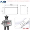Kair Rectangular Straight Connector 180mm x 90mm Flat Pipe Joint