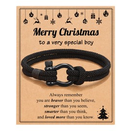 PINKDODO Boys Christmas Gifts, Bracelets for Boys Stocking Stuffers Christmas Gifts for Teens Teenage Teen Boys Gift Ideas 8 10 12 14-16 16-18 10 11 13 Year Old Boy Christmas Presents
