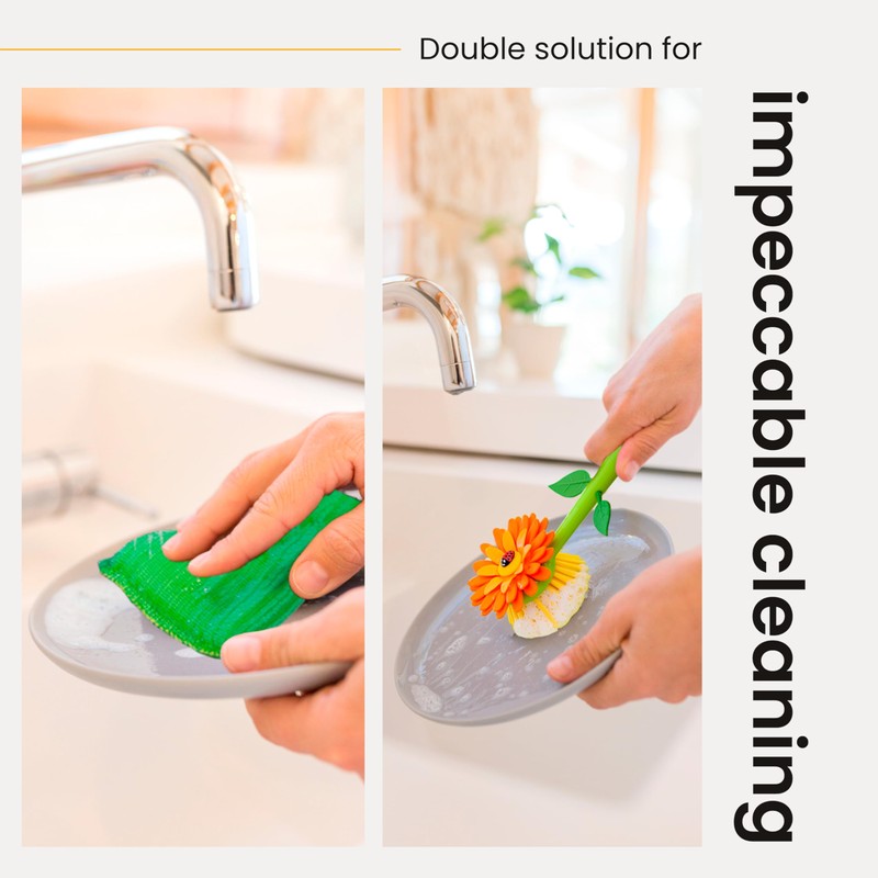 Vigar Flower Power Kitchen Soap Dispenser Set, Dish Soap Dispenser