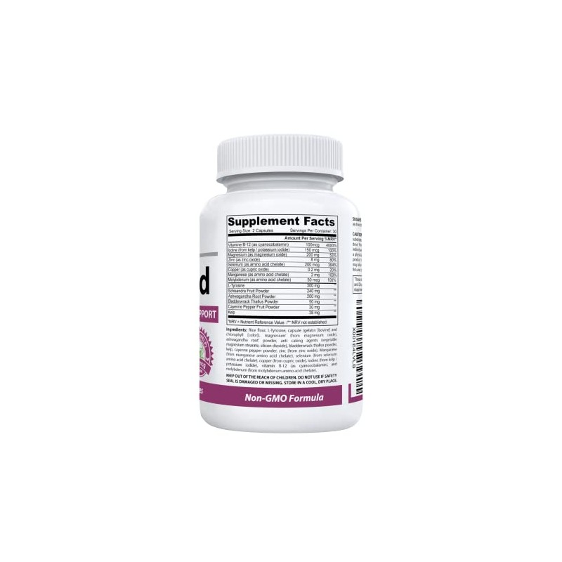 ThyroAid #1 Thyroid Support Supplement | Premium Thyroid Formula &