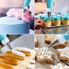 Kit de decoración de pasteles con 24 puntas de tubería,