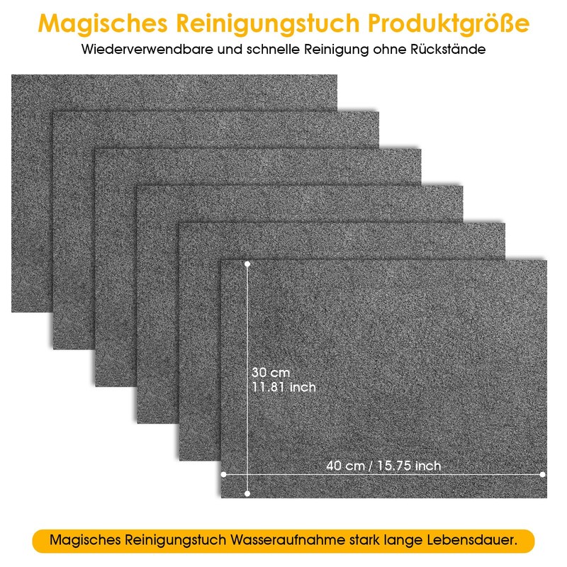 VEVOQIM Thickened Magic Cleaning Cloth Reusable Microfibre Magic Cleaning Cloth