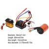 3650 3900KV Brushless Motor 60A ESC 20kg Steering Gear Set