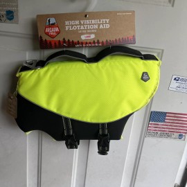 Arcadia Trail Brand New Arcadia Trail High Visibility Yellow Dog Flotation Life Jacket  Large