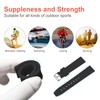 ULLCHRO Silicone Watch Strap Replacement Rubber Watch Band Waterproof Smooth