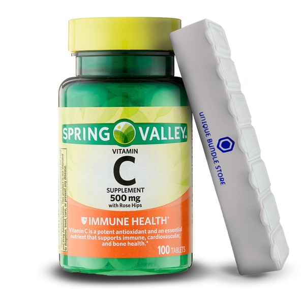 Spring Valley, Vitamin C 500MG, Vitamin C with Rose HIPS,