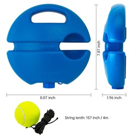 IVEOPPE Tennis Trainer, Tennis Ball Trainer, Single Training Exercise Balls, Solo Training Adult Children Beginners, with 2 Rebound Balls and Storage Bag