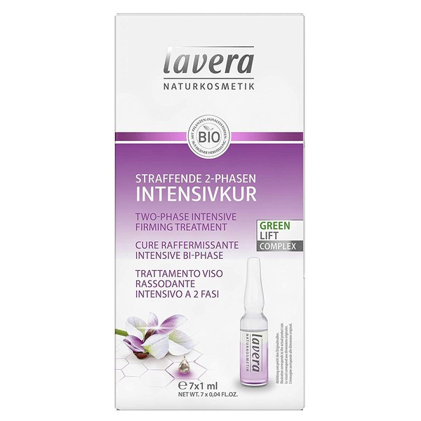 Lavera Firming 2-Phase Intensive Treatment Natural Hyaluronic 3-Way Effects Pack of 3 x 7 ml