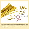 sourcing map 350 Yard Metallic Twist Ties Decorative Ties Cable