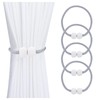 FuninCrea Magnetic Curtain Tiebacks 4 Packs (gray)