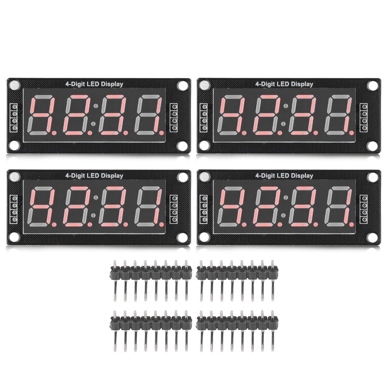 4 Set 4 Digit Digital Tube LED Display Board 7