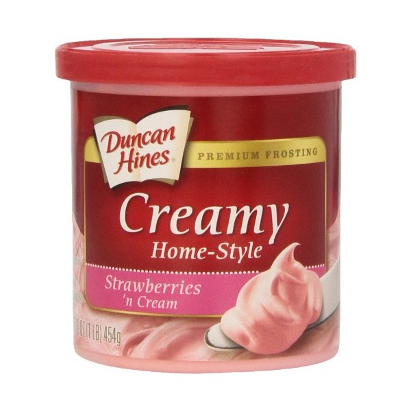 Duncan Hines Creamy Strawberries 'n Cream Frosting, 8 - 16 OZ Cans