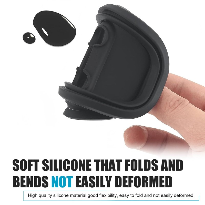 CyperFair 4 PCS Car Door Latch Lock Cover, Silicone Shock