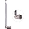 FM Antenna Telescopic, 120cm Telescopic Antenna Replacement F Plug DAB