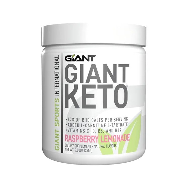 Giant Sports Keto-cetonas Exógenas Bhb Carnitina Sin Cafeína Sabor Raspberry