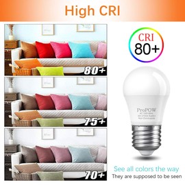 ProPOW 25 Watt Light Bulbs Equivalent A15 3W LED Light Bulb Soft White 2700K Energy Saving Low Watt Light Bulbs, E26 Base Bulb for Home Bedroom(8 Pack)