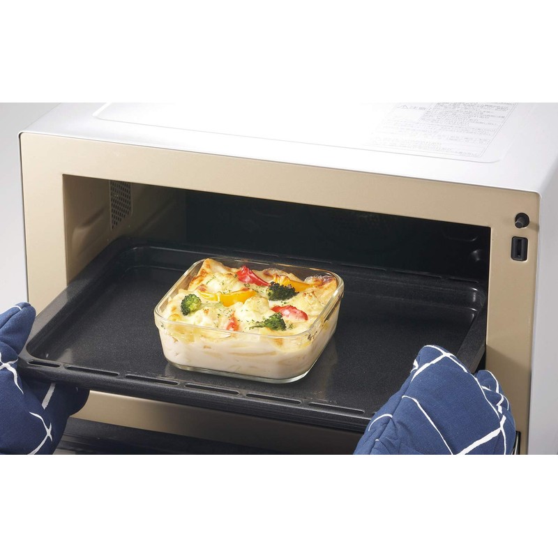 iwaki KC3248N-P Pack & Range Heat-Resistant Glass Storage Container, Pink,