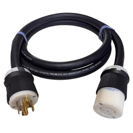 L21-30 Extension Cords - L21-30 Plug to L21-30 Connector - 30A, 120/208V 3 Phase - 8/5 SOOW Heavy Duty Extension Cord - Ideal for Industrial, Commercial & Construction Use (WS-L21-30P/C-8/5-6)