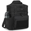 GLENKEY Double Deck Insulated Lunch Box, Expandable XLarge Lunch Bag